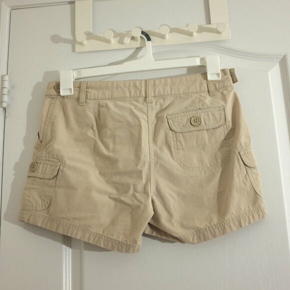 Joe Fresh beige cargo style shorts 100% cotton size 4 - Picture 2 of 7